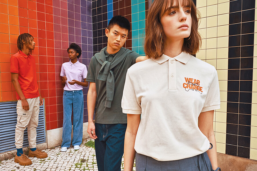 Polo Iqoniq Yosemite fabricado con algodón reciclado