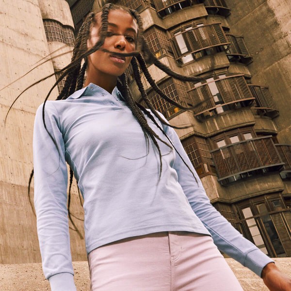 Polo de manga larga para mujer